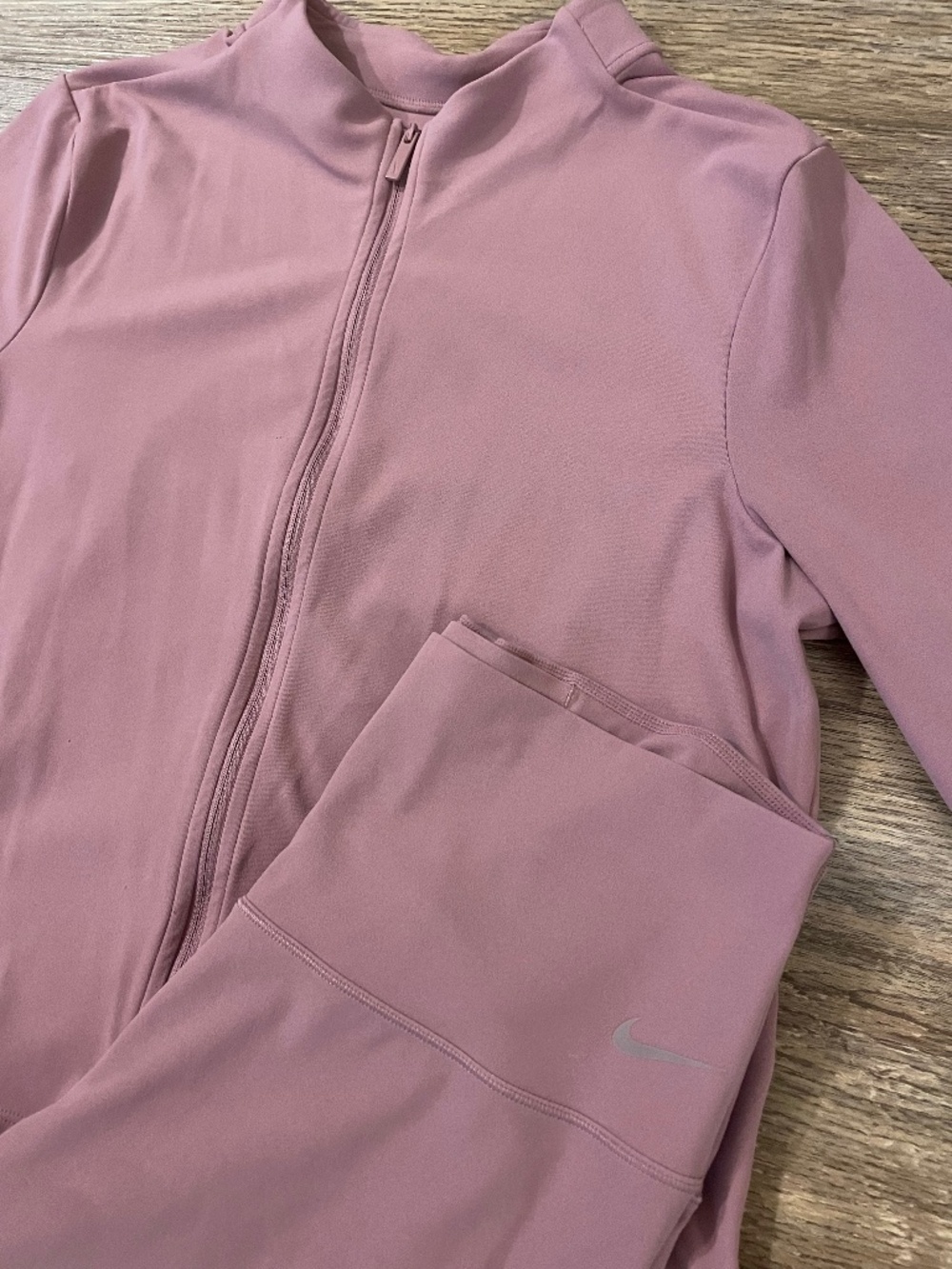 Nike Zenvy Yoga Jacket and Pants Set Rosy Fuchsia Pink Size L
